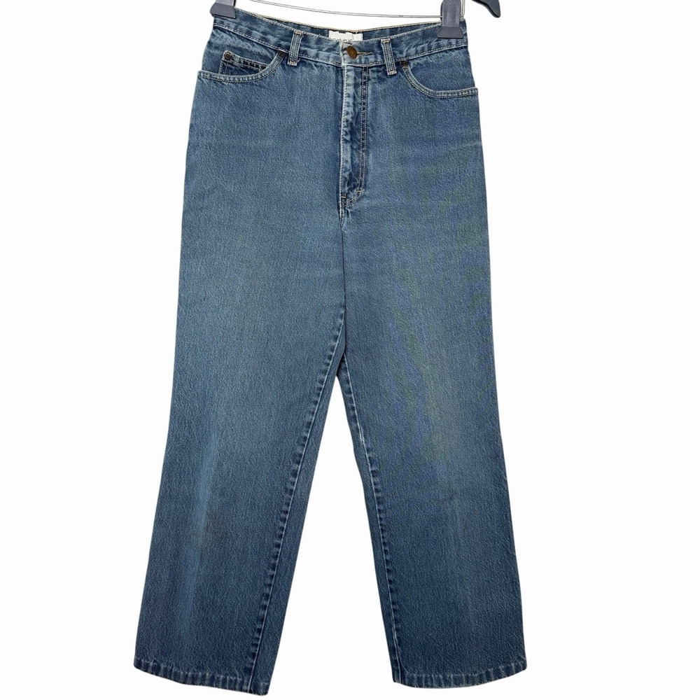 Vintage 90s Calvin Klein Jeans Womens High Rise Cropped Raw Hem USA Denim 25x27